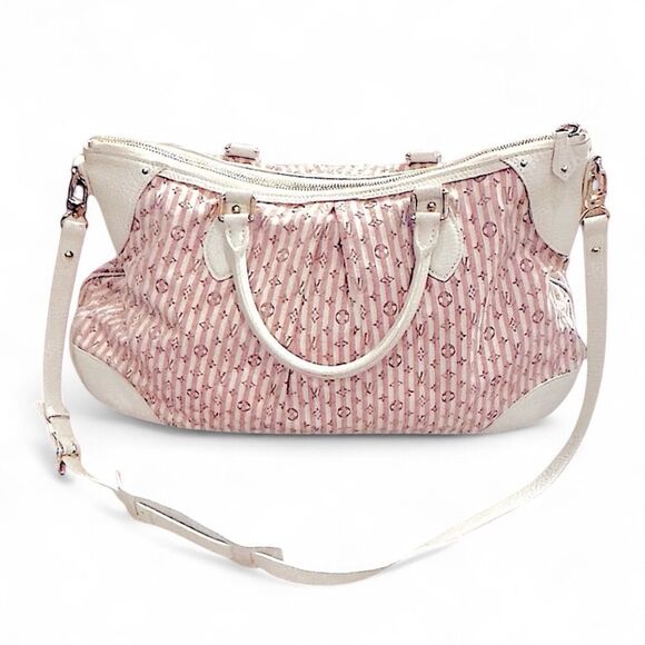 Louis Vuitton Monogram Mini Lin Croisette Marina PM Handbag 2 Way Rouge Pink - Picture 1 of 16
